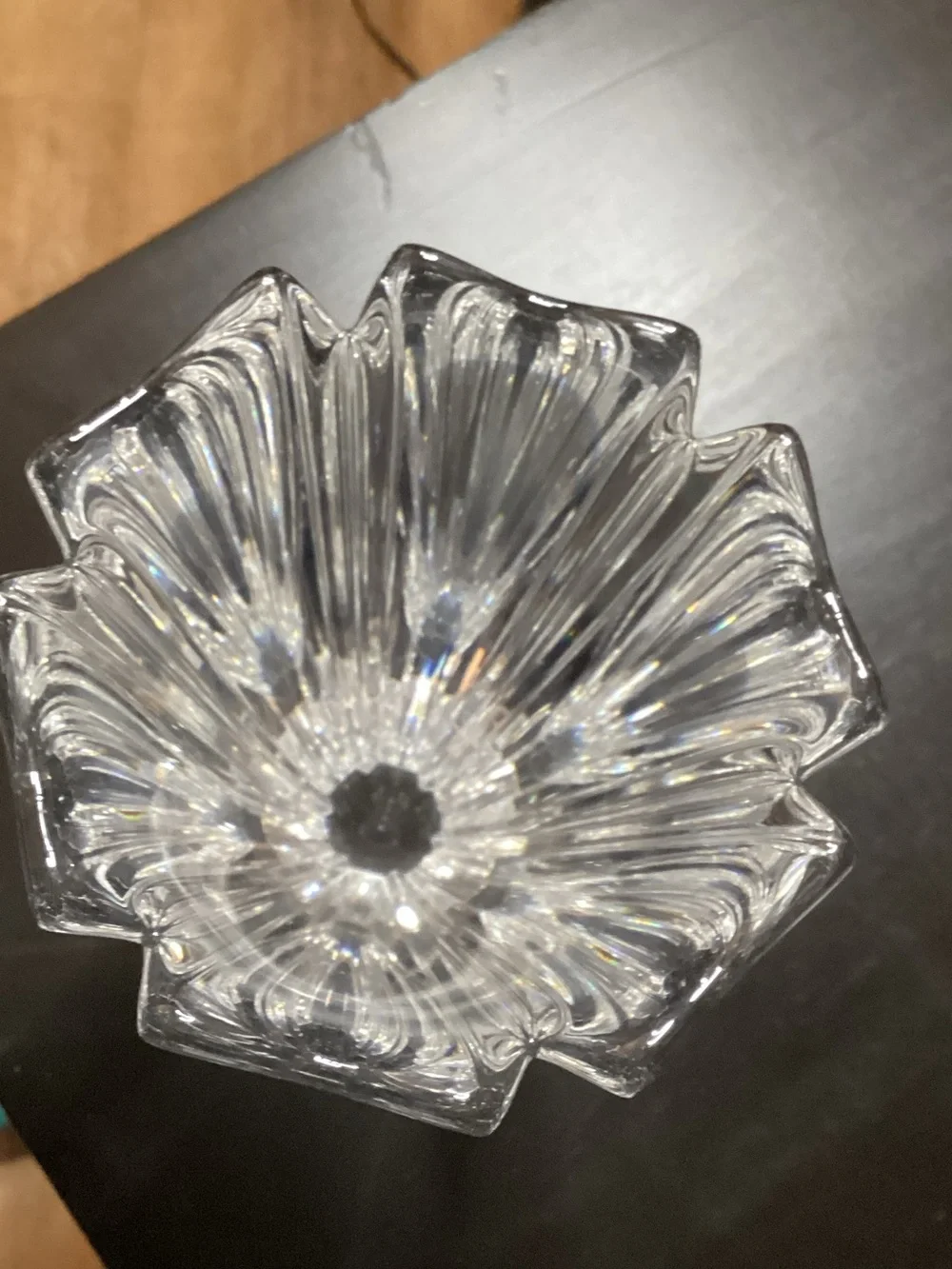 Vintage ORREFORS Sweden Signed Crystal Glass Vase - 6” Tall -Elegant Home Accent